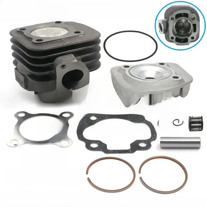Zestaw pierścieni tłokowych głowicy cylindrów 47 mm do Yamaha 50CC JOG50 CY50 CG50 Vino 50 YJ50 XC50 Zuma 50 YW50 Big To 70CC — zdjęcie 2