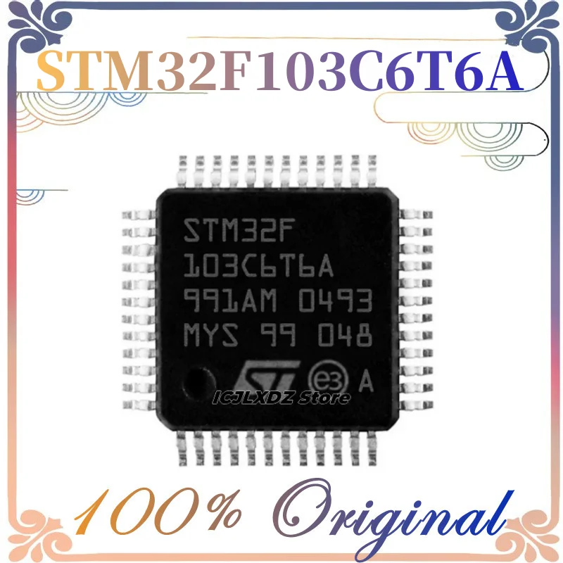 1pcs/lot New Original STM32F103C6T6A STM STM32 STM32F103 STM32F103C6 STM32F103C6T6 IC MCU QFP-48 In Stock