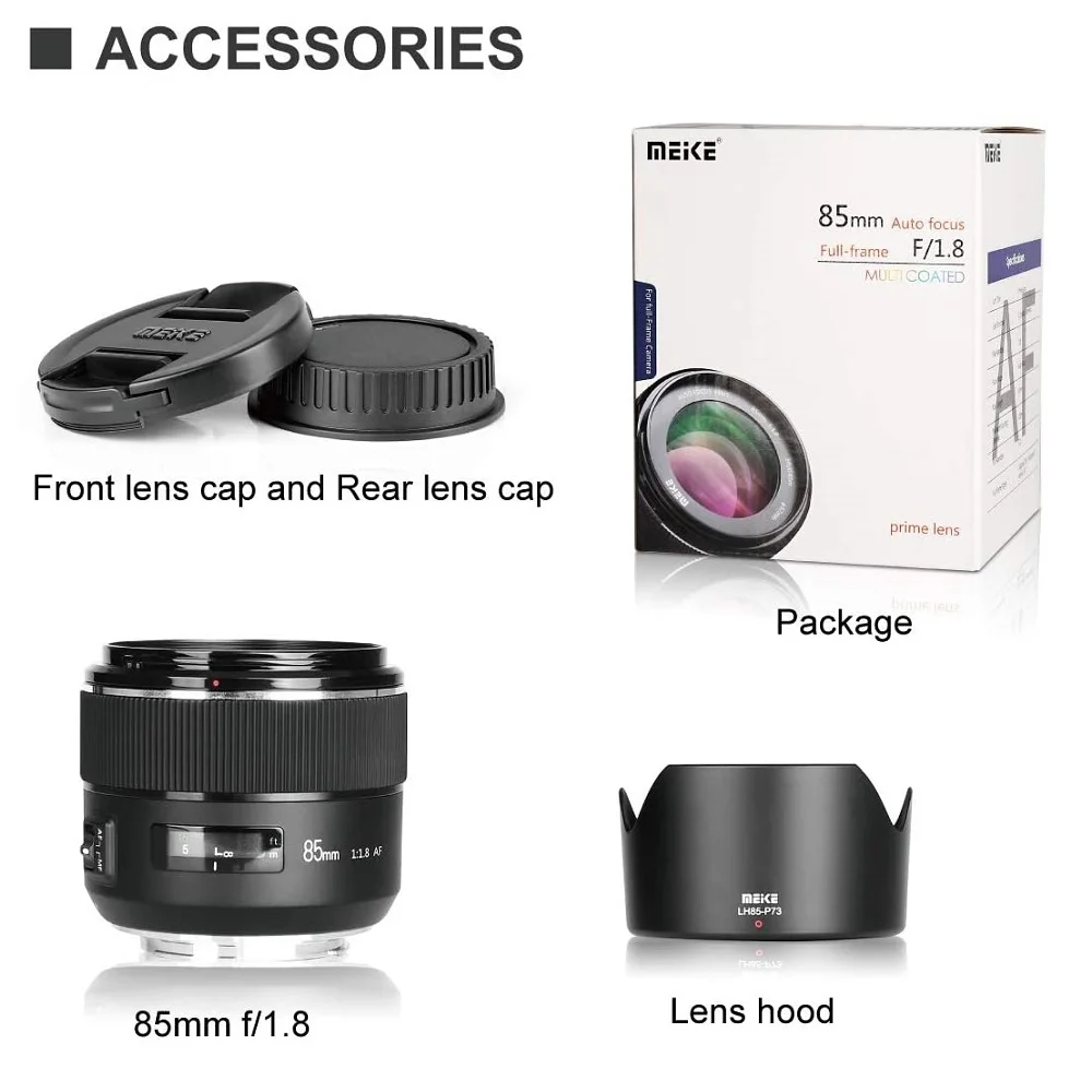 Meike 85 مللي متر F1.8 EF-Mount إطار كامل التركيز التلقائي المقربة رئيس عدسة لكانون EOS 1D 5D 5D3 5D4 5DSR 6D 6DII 60D 7D 760D 1100D T