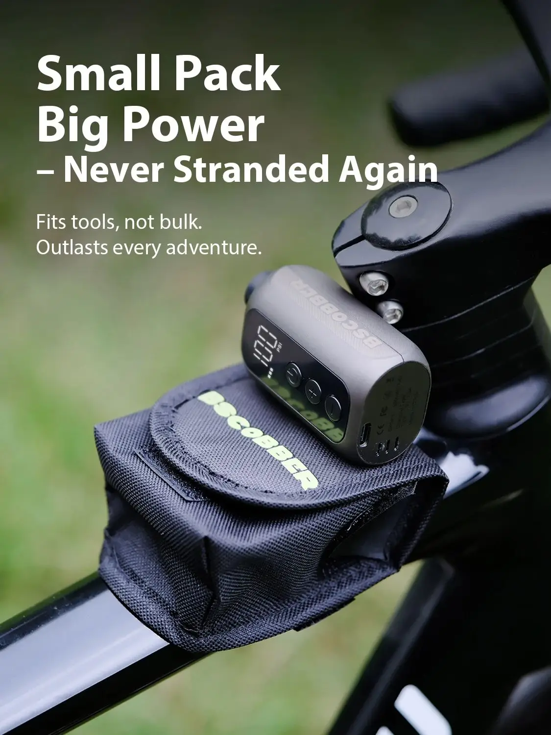 AliExpress BSCOBBER Rechargeable Air Pump Tire Inflator Wireless Portable Mini Pump With Bike Bag 100PSI Lightweight Cycling Accessories