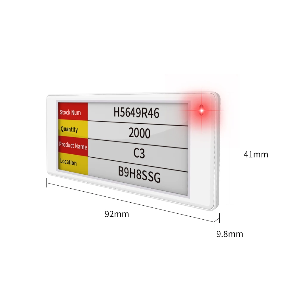 MinewTag 8pcs 2.9inch Eink Display Digital Price Talker Tag