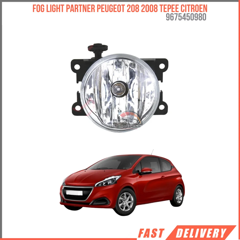 

For Fog light partner Peugeot 208 2008 Tepee Citroen 2012 with bulb high quality fast shipping after 9675450980