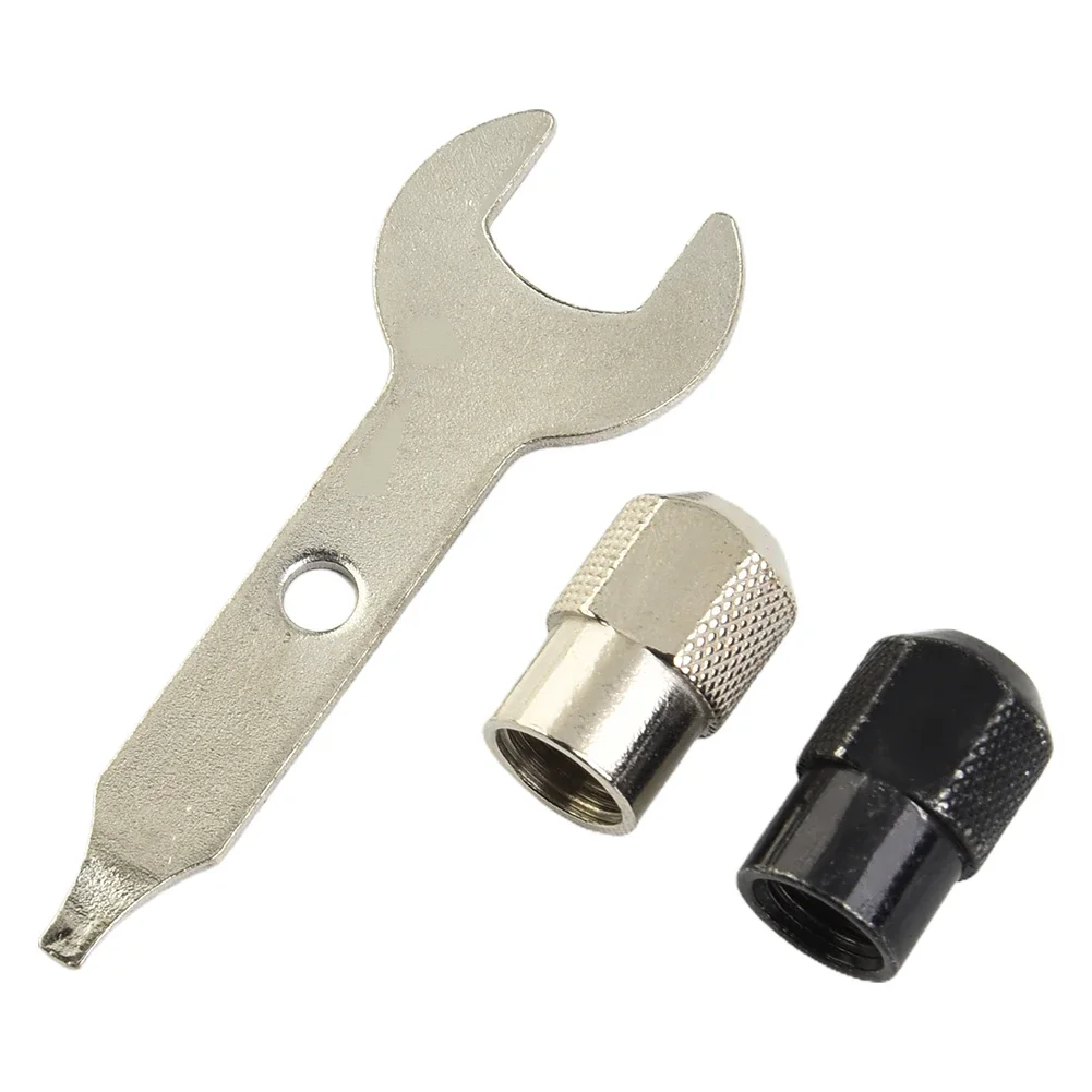 Mandrin de meulage électrique M8x0.75mm, accessoires d'outils rotatifs avec clé, écouvillons d'embout plus rapides sans clé, outils rotatifs Dremel 3 pièces/ensemble