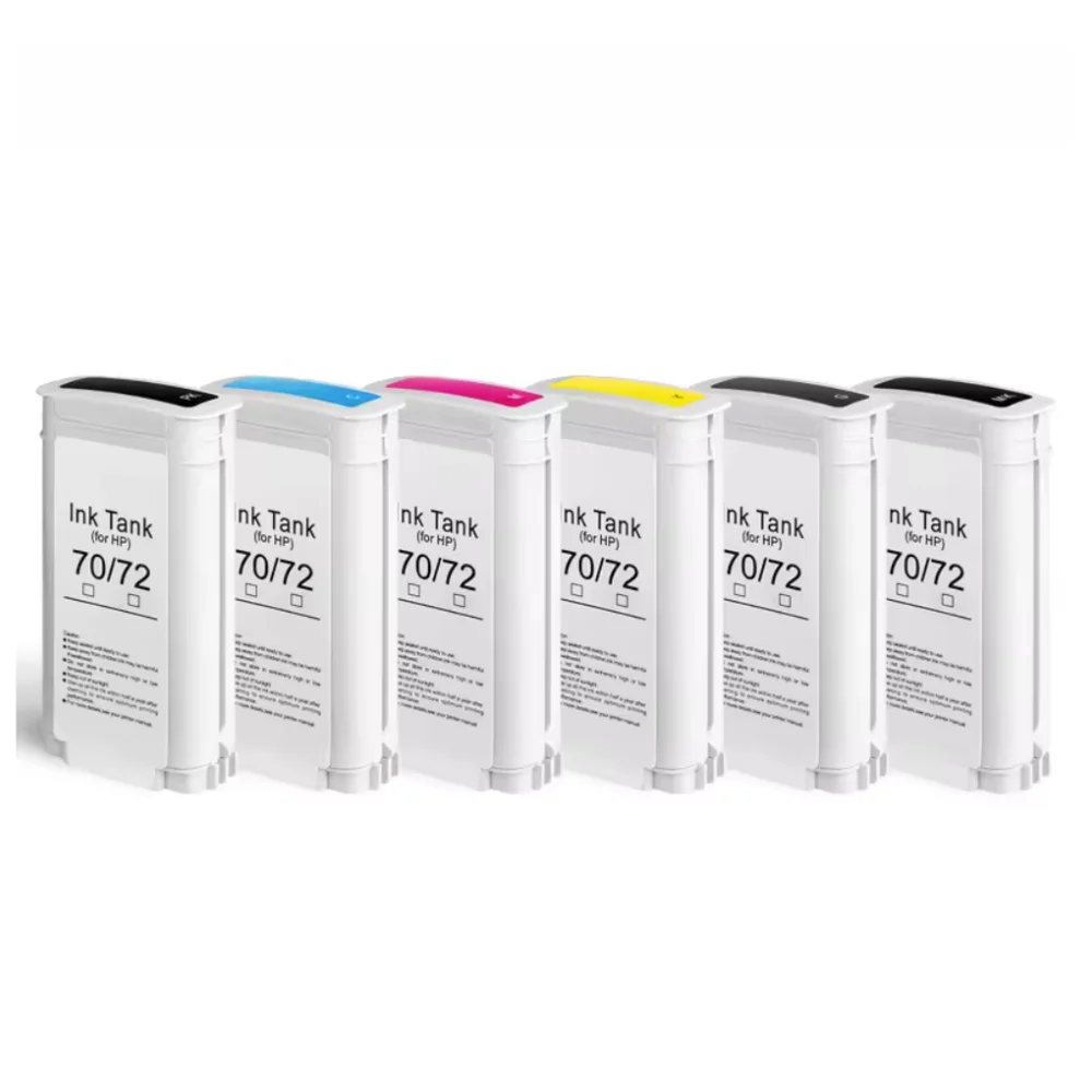 خرطوشة حبر متوافقة عالية الجودة مع حبر الصباغ لـ HP 72 لـ HP T790 T610 T620 T770 T795 T1100 T1120 T1200 T1300