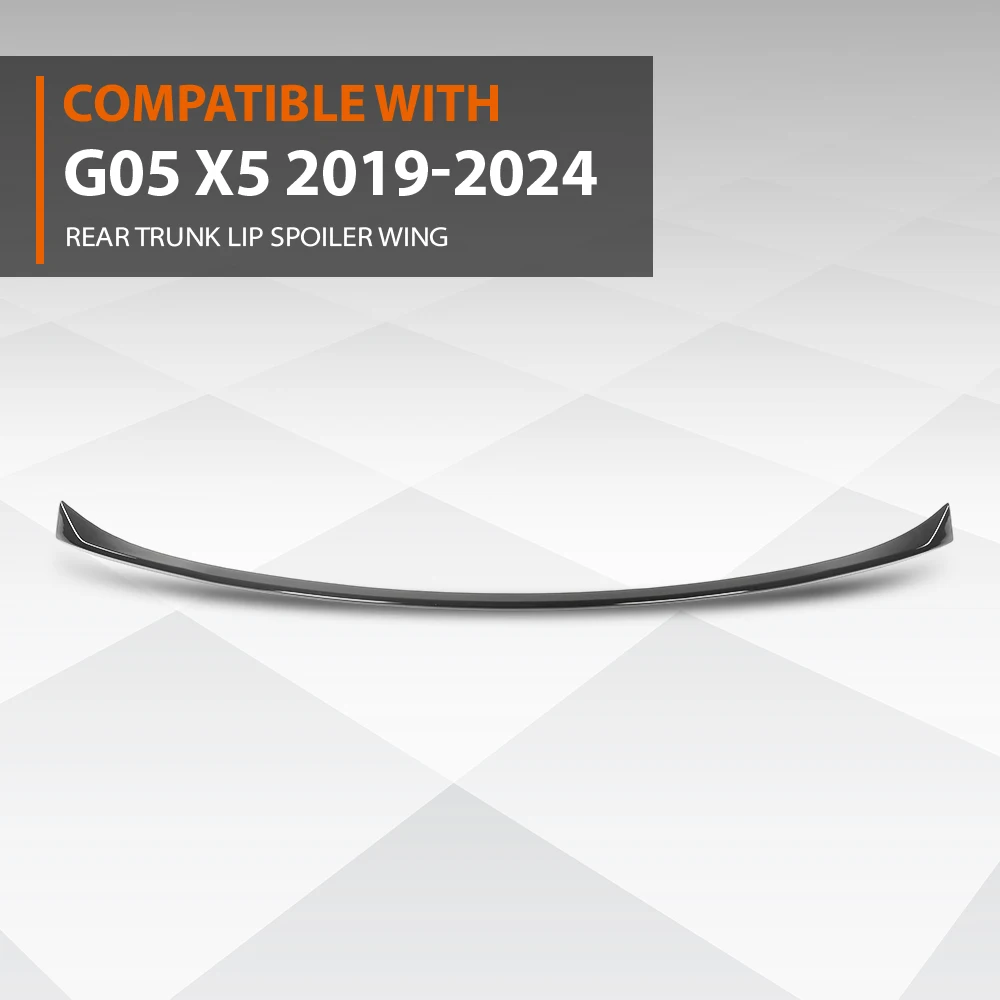 

Спойлер-антикрыло Crossdesign для заднего багажника, комплект обвеса, подходит для BMW G05 X5 2019-2024, глянцевый черный, окрашенный, простая установка, прочный
