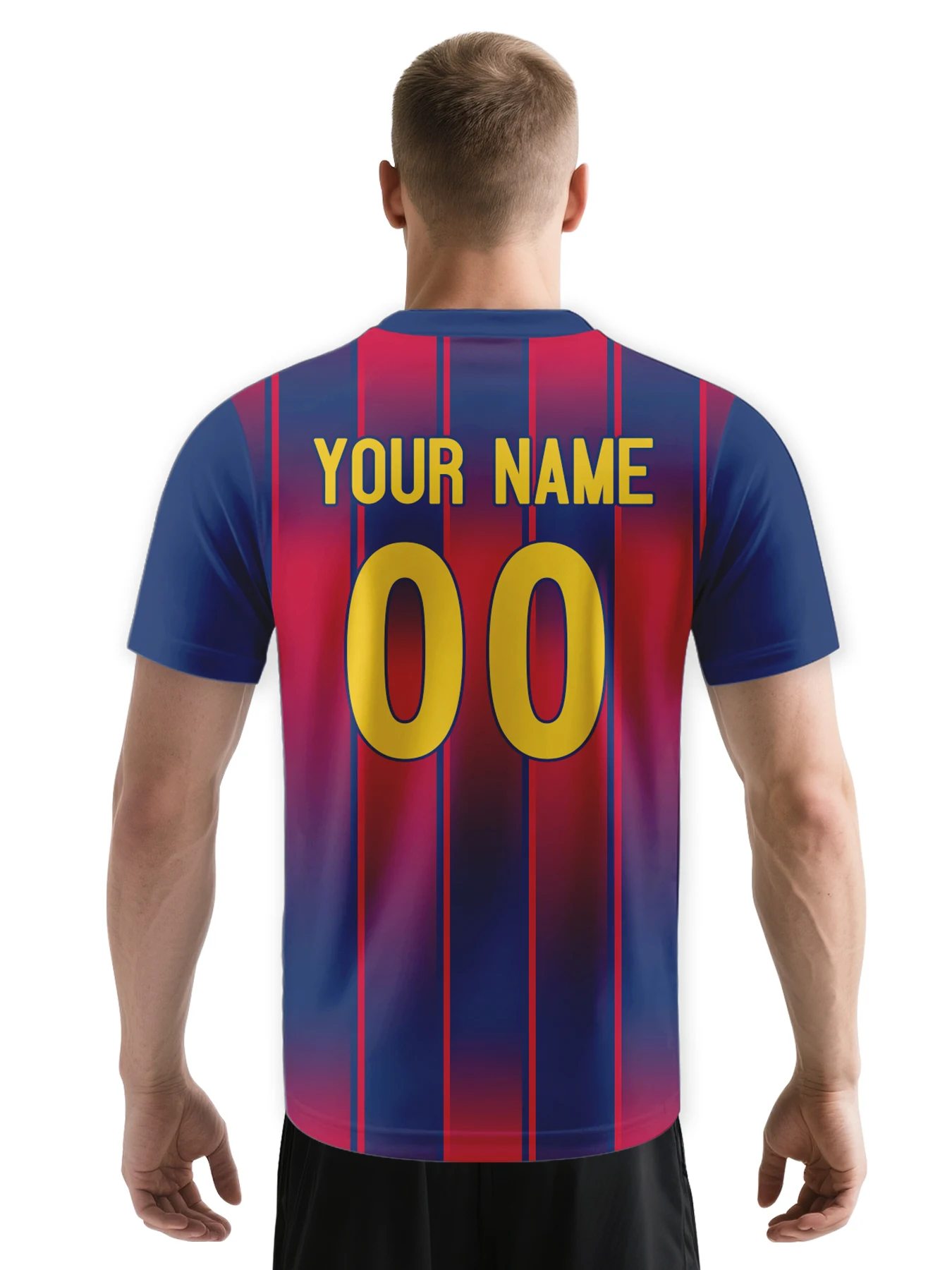 قميص كرة قدم مخصص مع رقم اسم الشعار، مخصص باللون الأحمر والأزرق، مباراة كرة القدم، جيرسي فريق كرة القدم للرجال والشباب والنساء