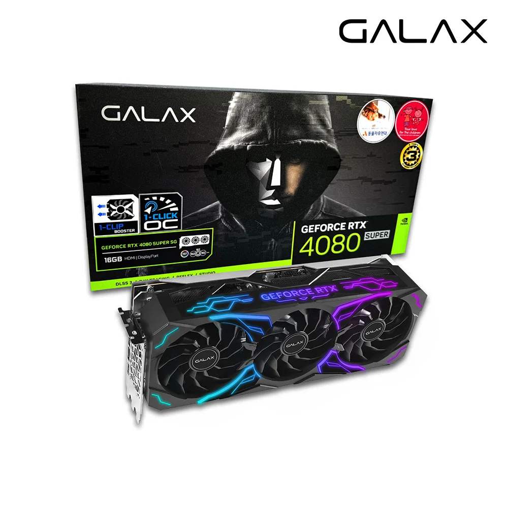 [Galaxy official certification point] GALAX RTX 4080 SUPER SG OC D6X16GB graphics card Korean