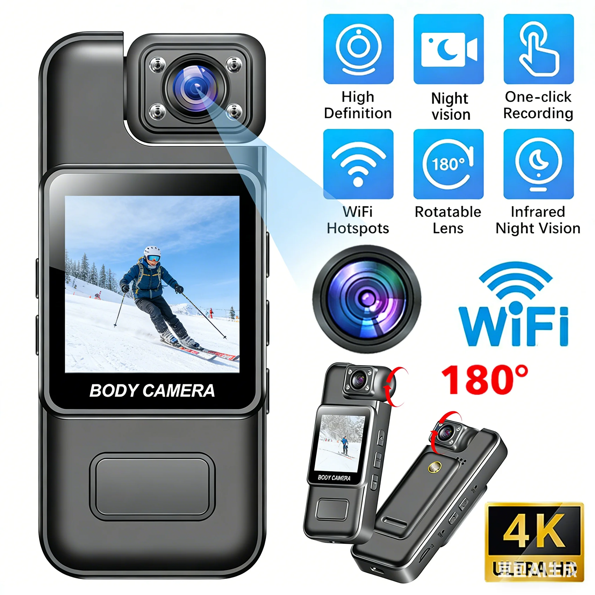 4K Mini Camera Outd…