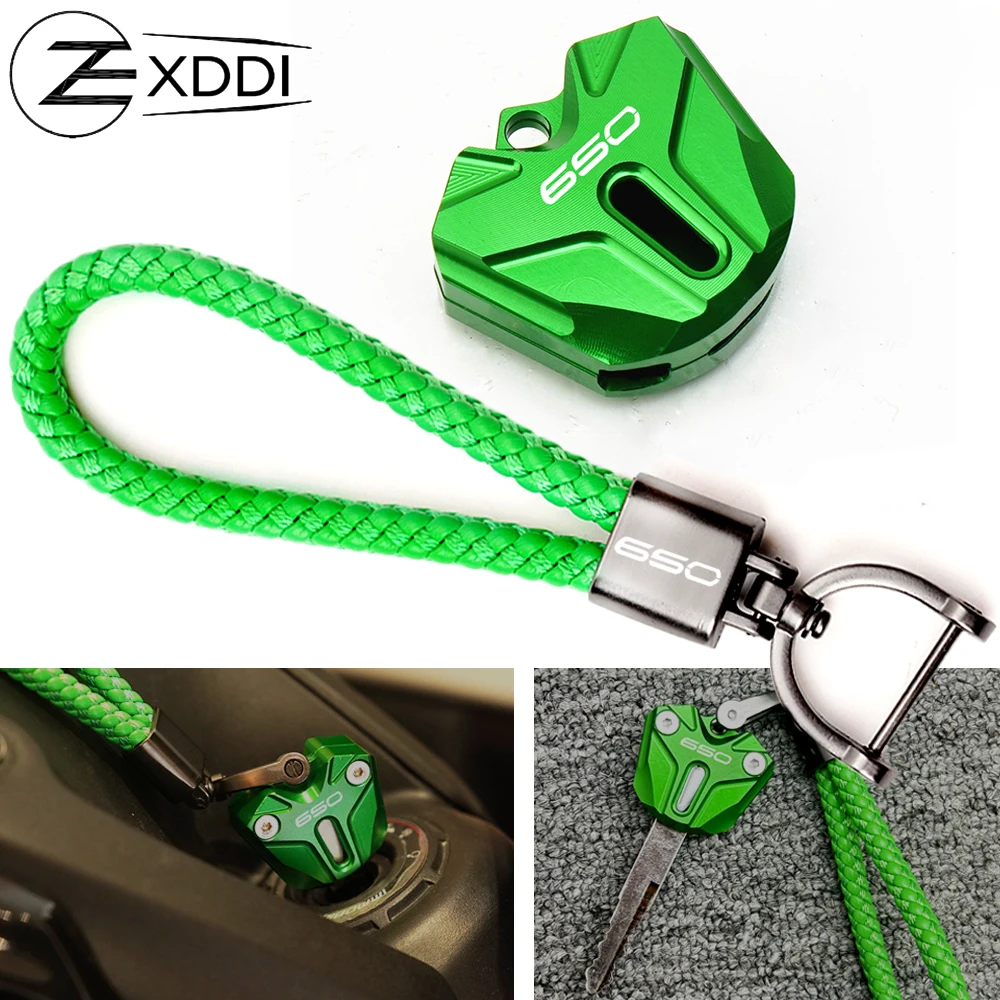 

2025 For Kawasaki Z650 Z 650 Z650RS Ninja 650 Versys 650 2017-2023 2024 Motorcycle Key Case Cover Key Shell Key Ring Key Chain