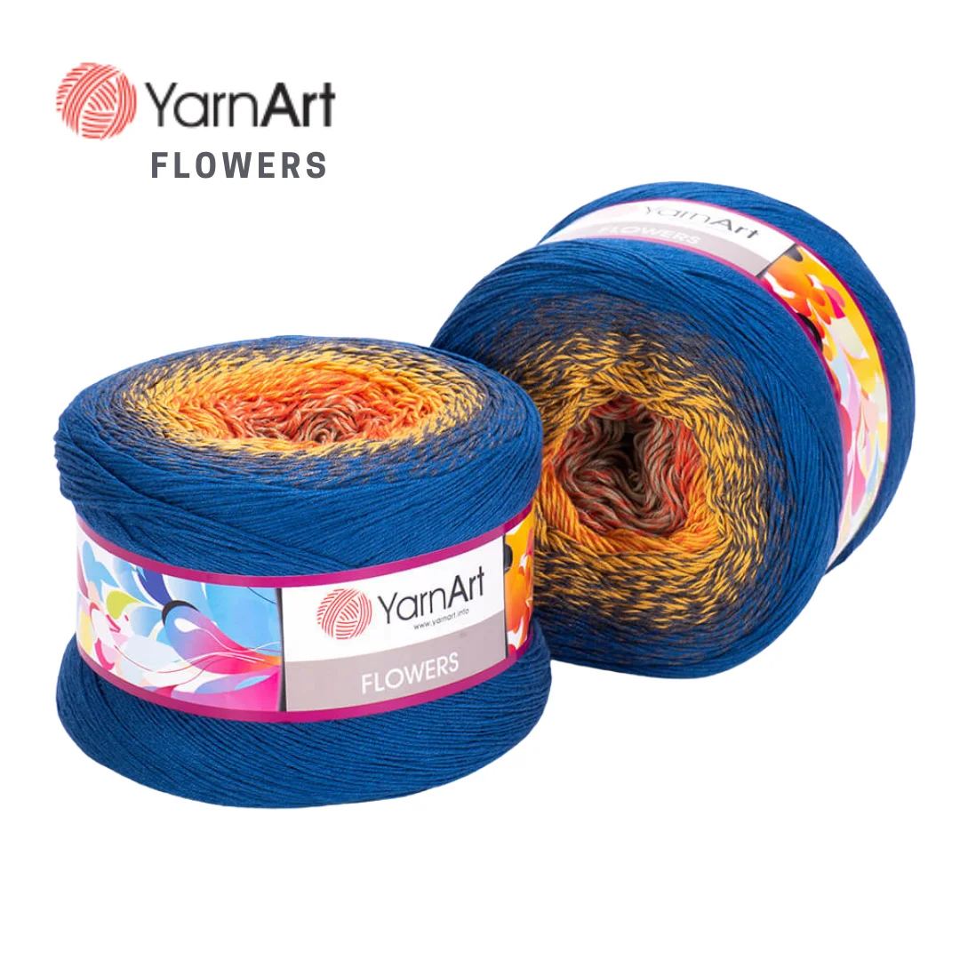 

Yarnart Flowers Cake Yarn for Knitting DIY 250 Gr 1000 meters Summer Winter Crochet Knitwear Shawl Dress Skirt Sweater Cardigan