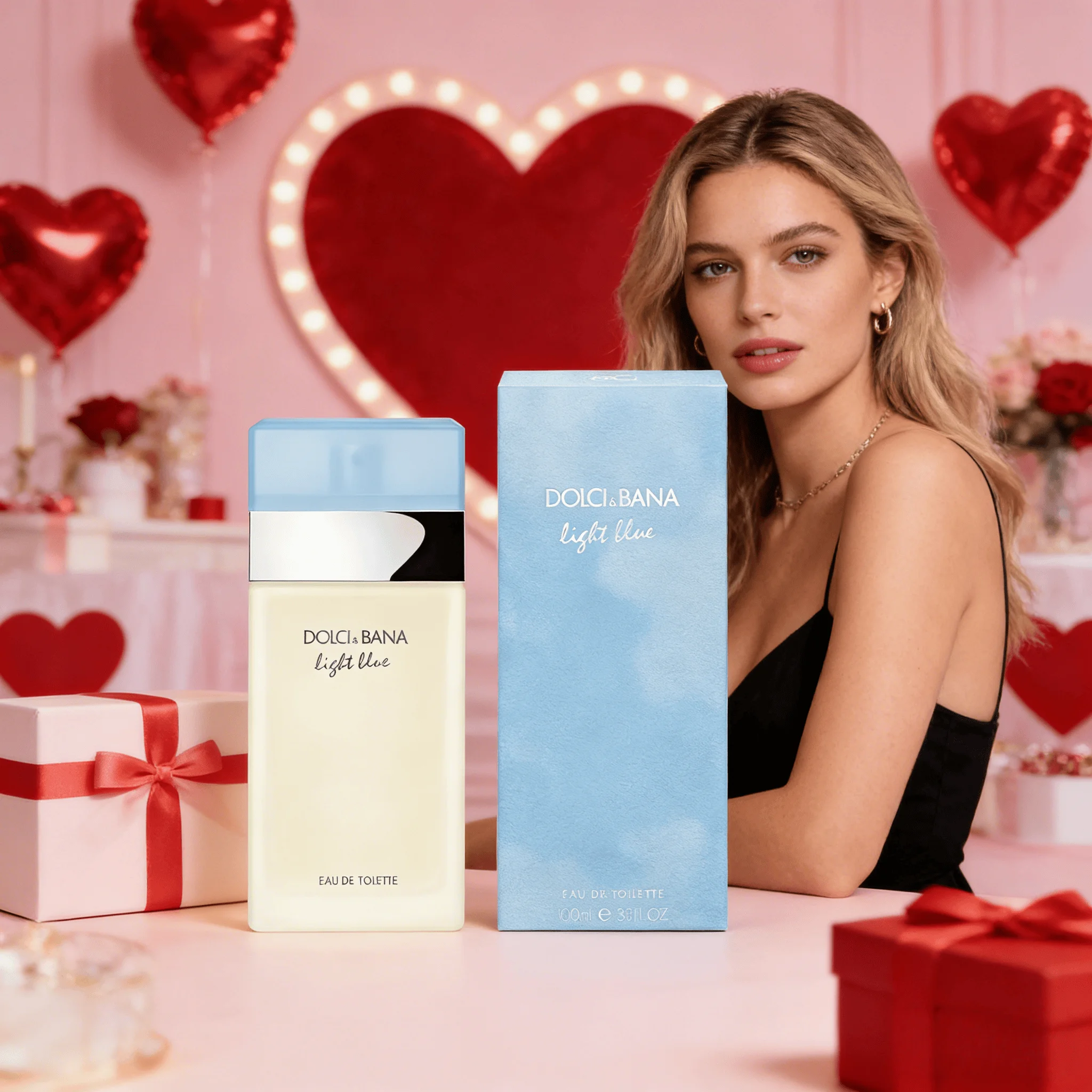 Dole'c & Gabana Light Blue for Women, sets de regalo para mujer, perfume para mujer, colonias de mujer, perfume de vainilla, fragancia