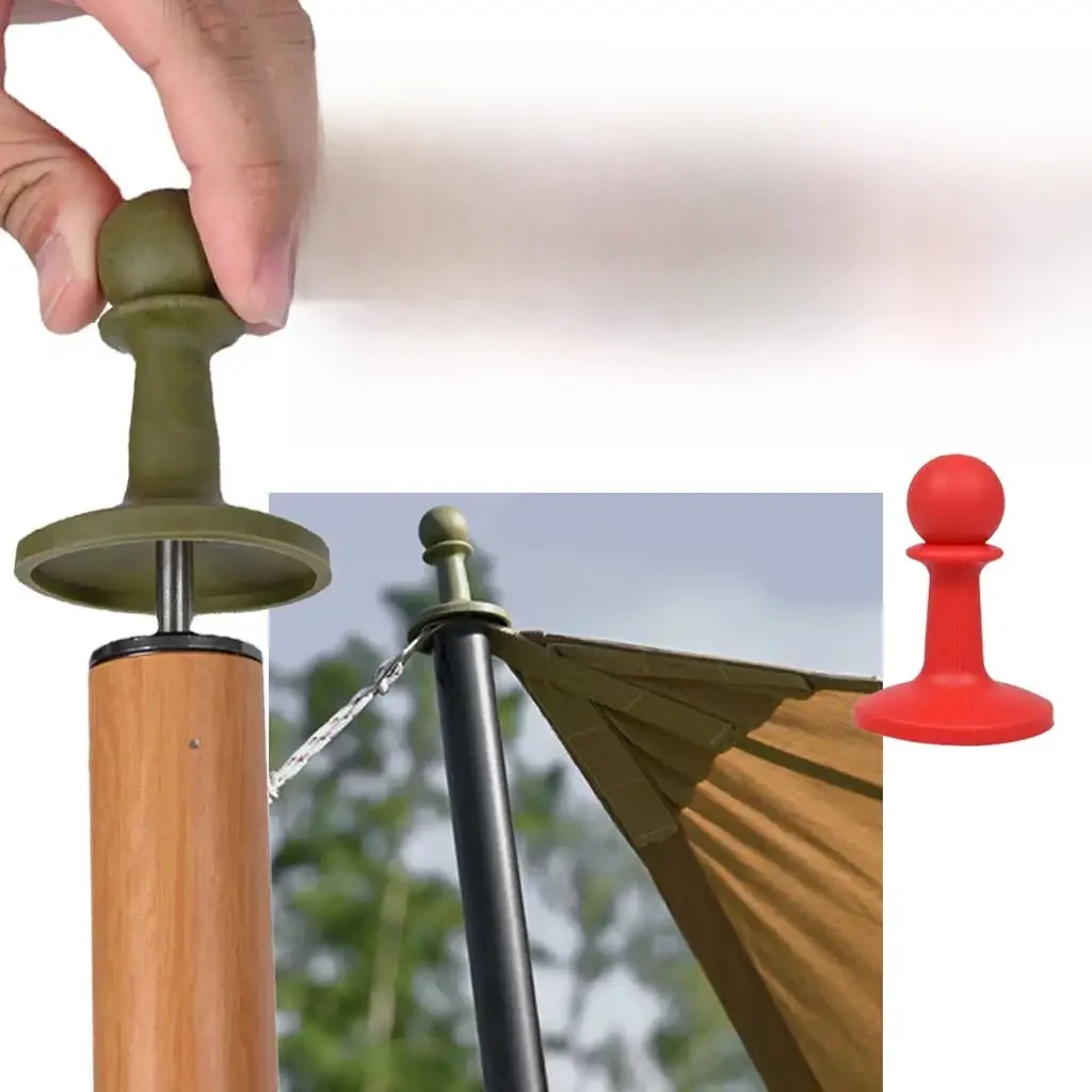 Couverture de Protection Anti-tonnerre, tige d'auvent Anti-foudre, poteaux de tente, chapeau, tente de Camping, bâche, auvent, poteaux imperméables, pilier