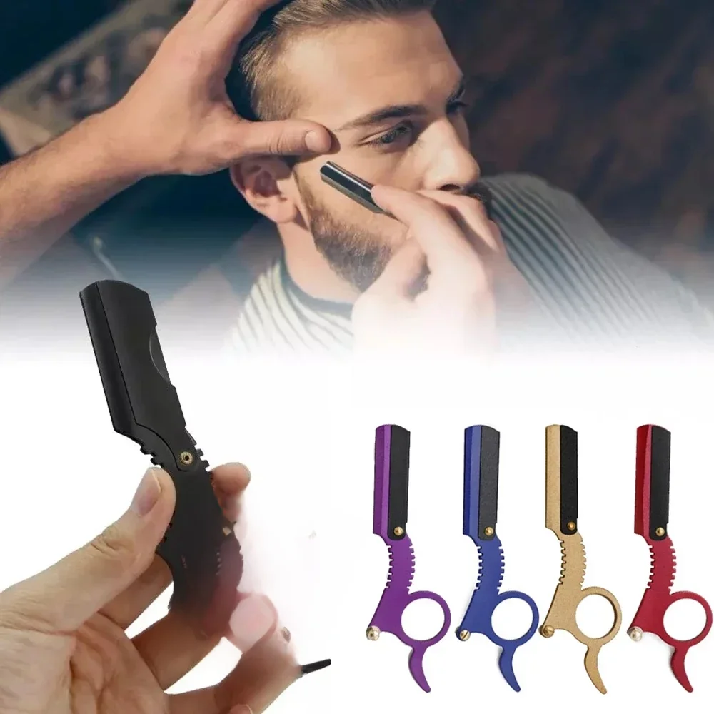 Professioneller Einzelring-Friseurrasierer mit einer Kante, klassischer Vintage-Rasierer mit einfachen Klingen, Ersatz für den Friseursalon