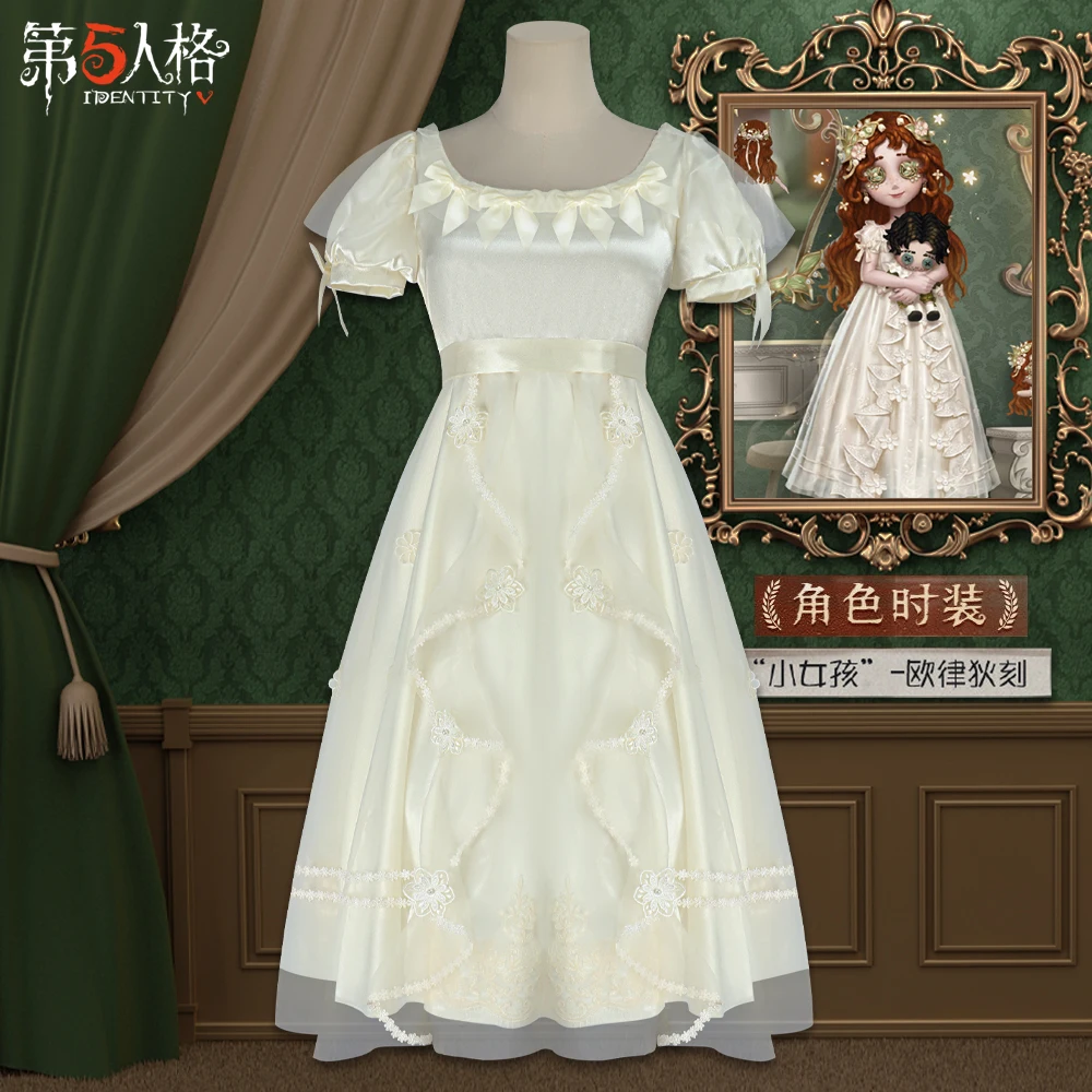 

Identity V Little Girl Eurydice Cosplay Costume Elegant White Lolita Dress Game Memory Role Play Suite for Women Halloween