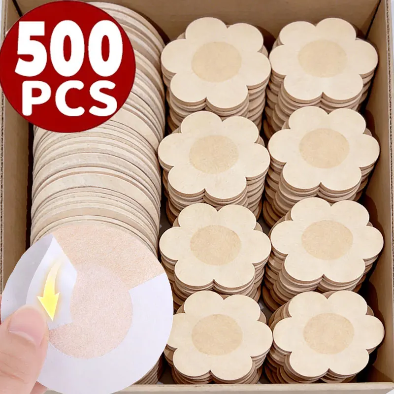 

500 шт., женская нашивка, одноразовая тканевая накладка на соски, соска, скрывающая невидимый бюстгальтер, накладка на грудь, наклейка