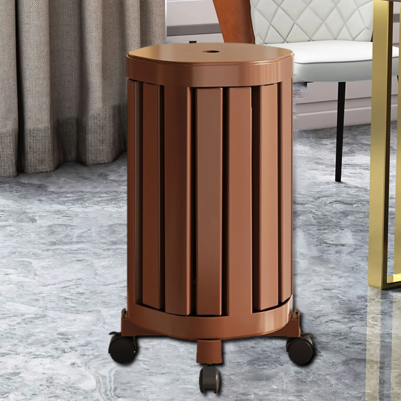 مجموعة براز قابلة للتكديس مع عجلات، مجموعة كرسي متعددة الأغراض، مقاعد طعام للأريكة الصغيرة بجانب السرير لمقهى الاستوديو المنزلي #4