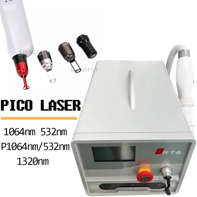 Picosecond Laser Tattoo Removal Machine Spot Freckles Acne Treatment 532/755/1064/1320nm Carbon Peeling Skin Rejuvenation Device