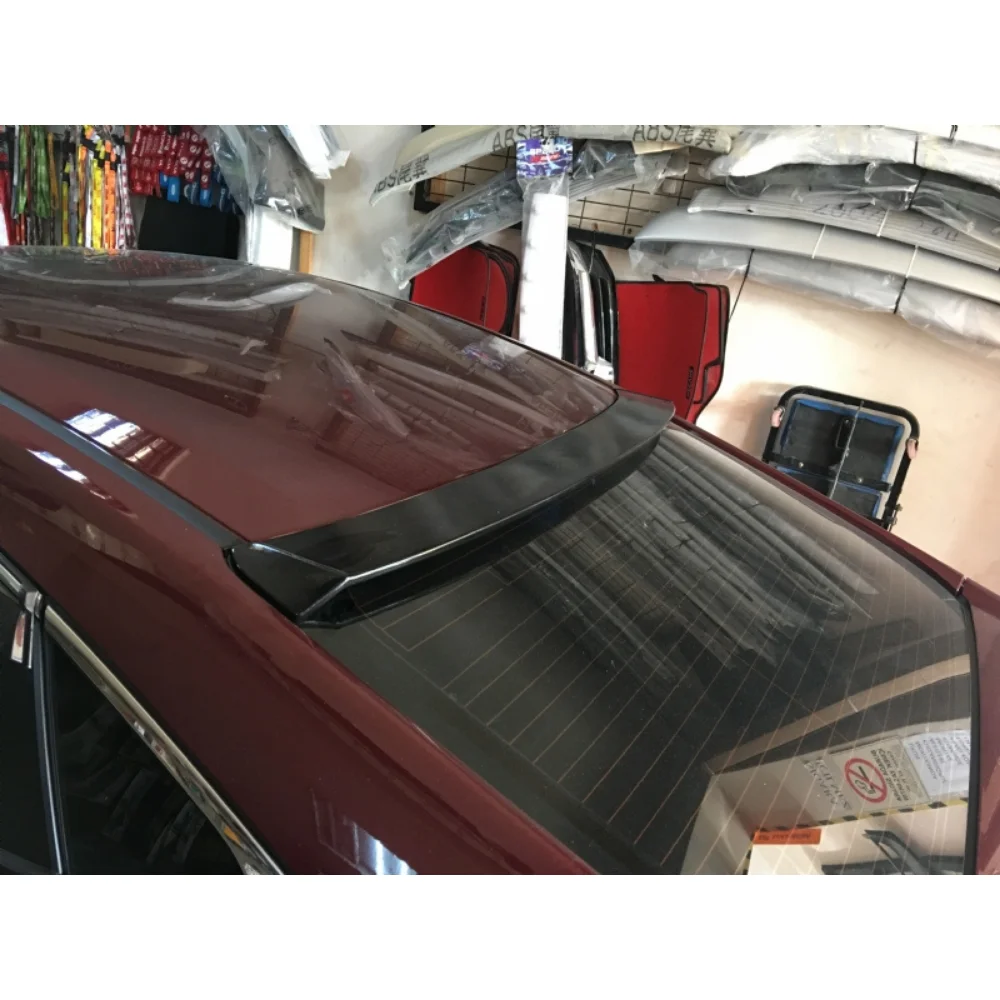 For Honda Cıvıc Fc5 2017 Glass Top Spoiler Fiber Material Rear Roof Spoiler Wing Trunk Lip Car Styling Fully Compatible Tuning