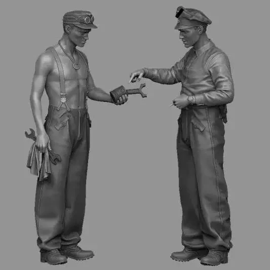 Figurine modèle GK 1/35 résine, kit non assemblé et non peint