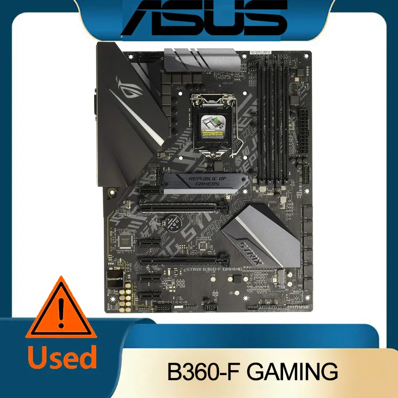 

ASUS ROG Strix B360-F Gaming LGA1151 (Intel 8th Gen) DDR4 DP HDMI DVI M.2 B360 ATX Motherboard