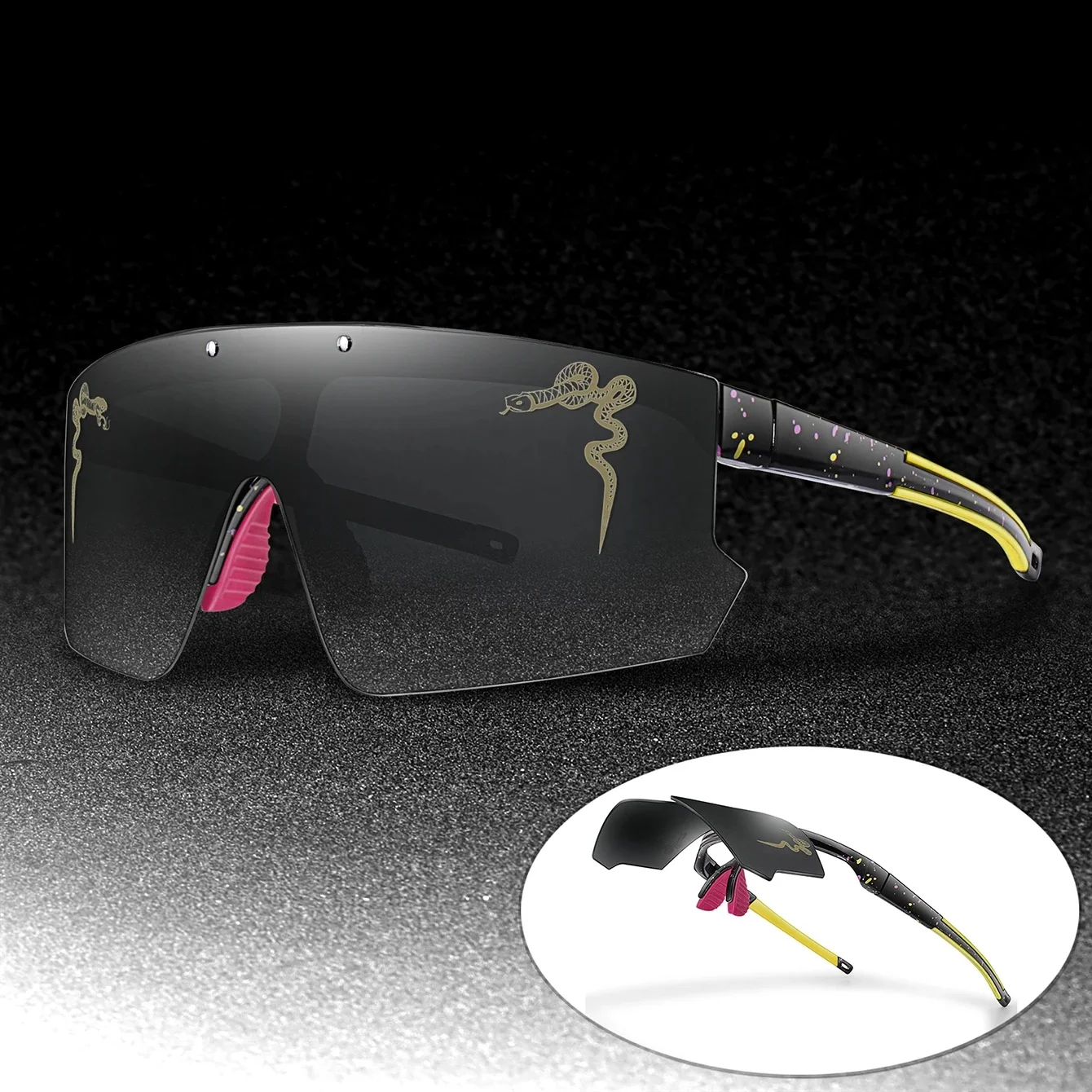 AliExpress None Brand Men Women Fashion Shades Windproof Eyewear Brand Sports MTB Goggles UV400 Outdoor Cycling Running Party Sunglasses