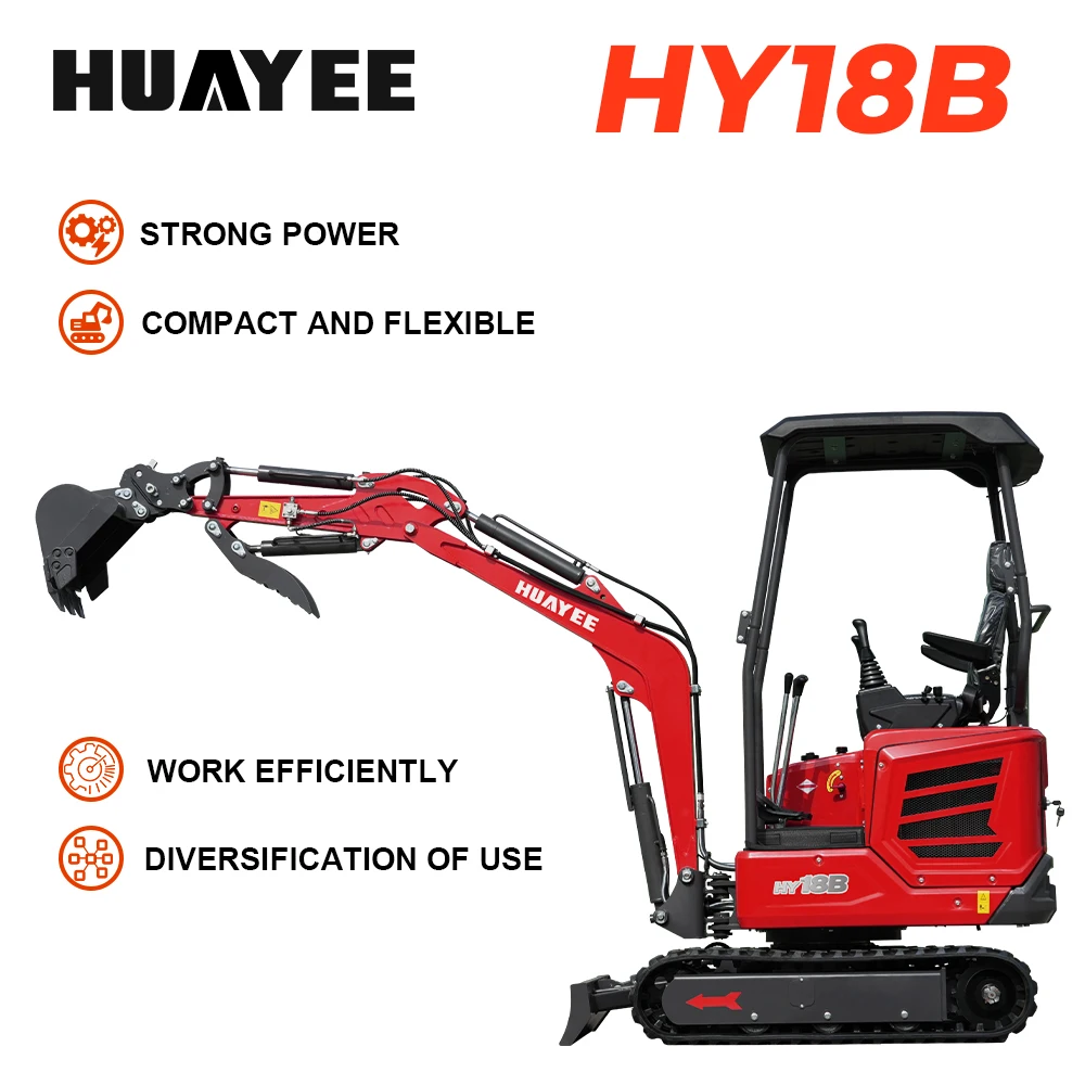 Pagamento completo, não um depósito Mini Escavadeira - uma máquina profissional de 2 toneladas, equipada com um poderoso motor Kubota de 14 cavalos de potência