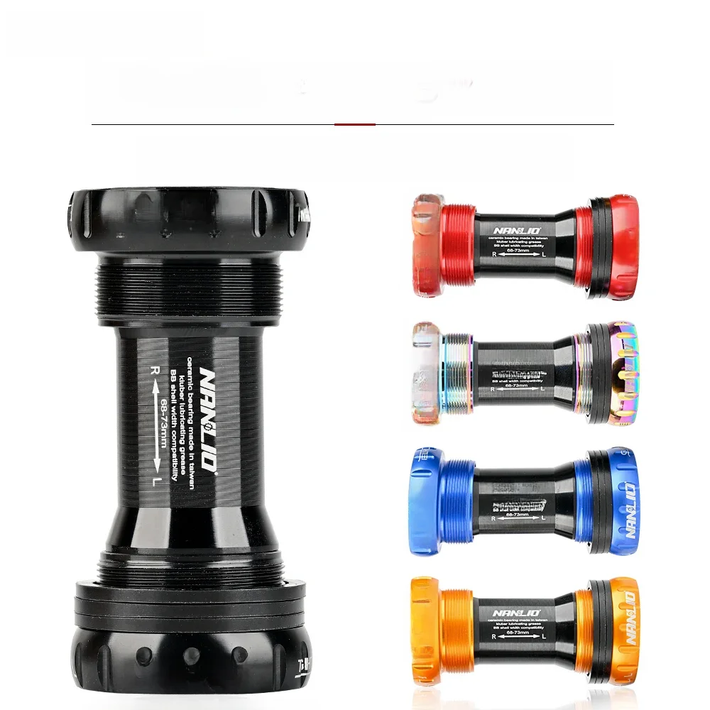 AliExpress NANLIO Nanlio BSA Bearing Bottom Bracket - 68/73 mm Screw Type, Waterproof Aluminum Alloy for MTB and Road