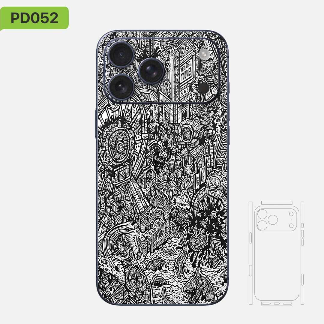 فينيل غلاف جلدي ممتاز لهاتف آيفون 17 16 15 14 13، من جلود نيكسا، ملصق حماية، IP003