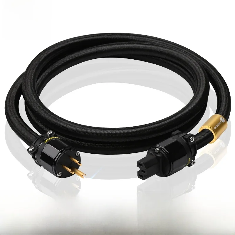 ATAUDIO HiFi przewód zasilający wysokiej jakości rdzeń z czystej miedzi OFC złącze AU/US/EU kabel Audio wzmacniacz HiFi kabel zasilający — zdjęcie produktu 7