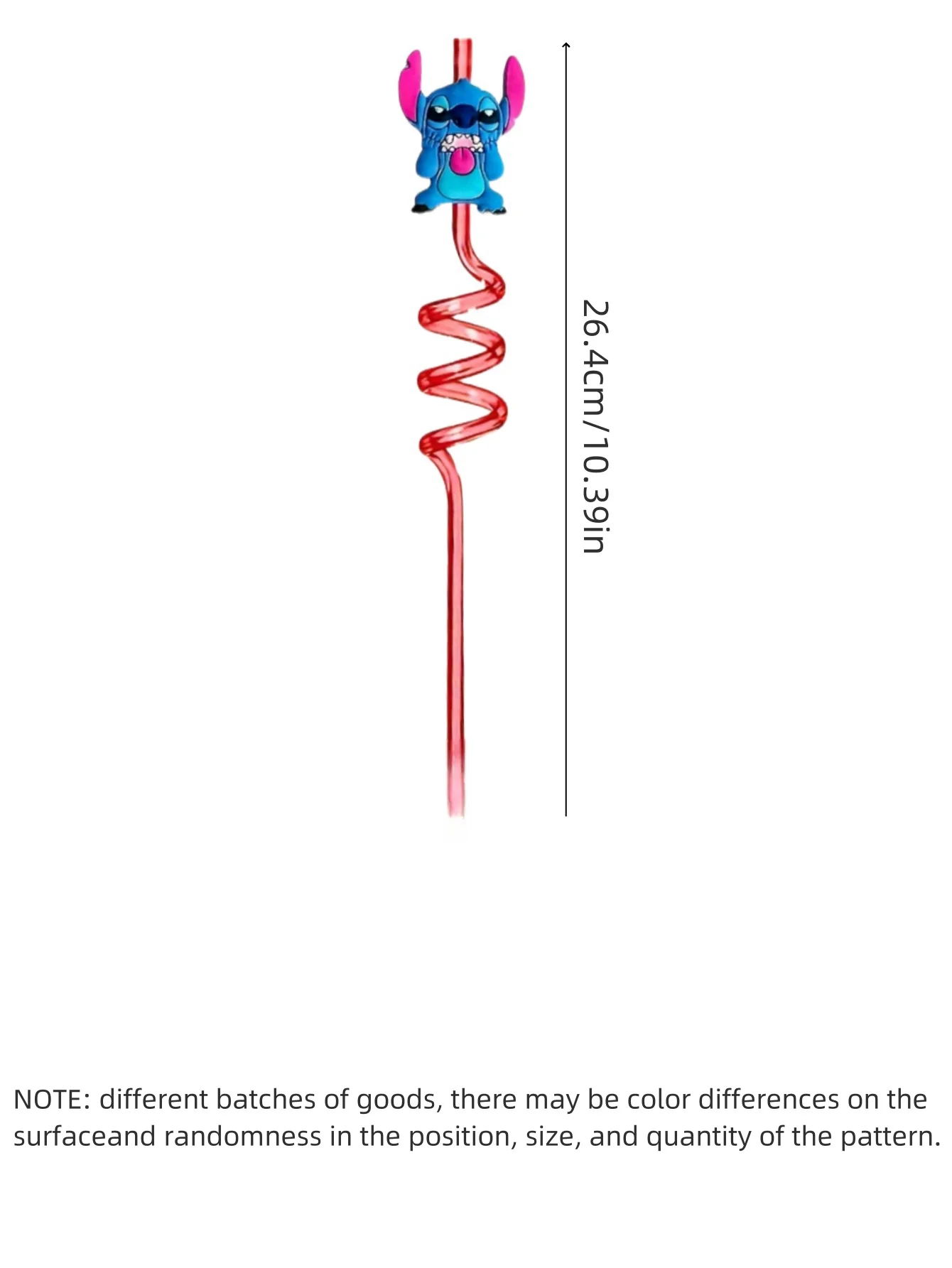 1/4/8pcs New Stitch Creative Straw Sticker Personalized Straw Sticker Party Decoration Anime Character Reusable