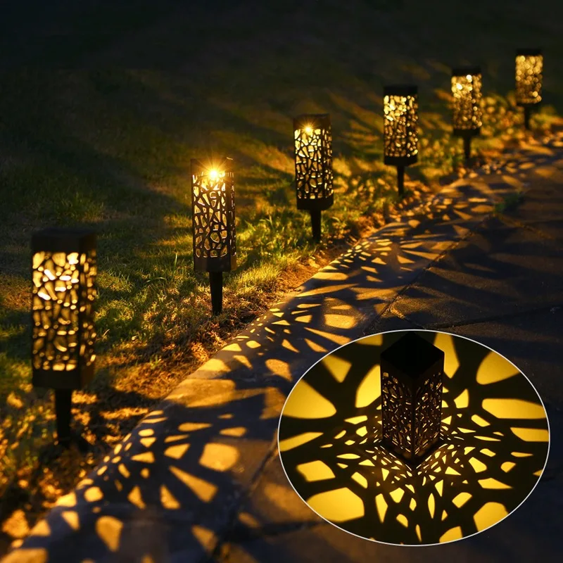 Solar Lawn Light Outdoor Solar Powered Buried Path Lights Waterproof Garden Lights For Park Landscape Courtyard Pathway