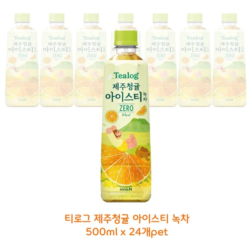 Tea log Jeju Blue Tangerine ice tea 500ml x 24 pet tea Xerocalories