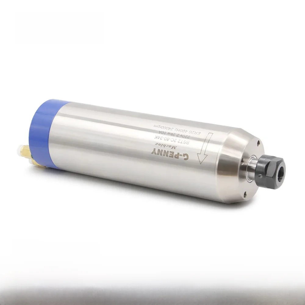 G-Penny 2,2KW ER20 chłodzony wodą 110 v/220 v/380 v typ pocisku 4 szt. Łożyska używane do frezarki cnc silnik wrzeciona chłodzony wodą — zdjęcie 2
