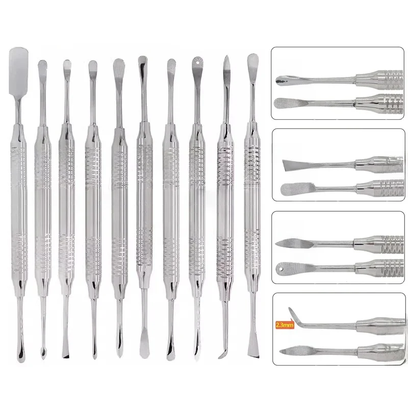 Implant dentystyczny Podnośnik periostealny, podwójne końce Odbijający się, chowany separator Separator Implant dentystyczny Instrumenty do podnoszenia zatok — zdjęcie 2