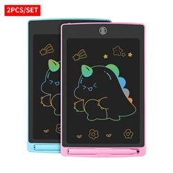 2 Pack Writing Tablet Drawing Board Children's Graffiti Sketchpad Toys 8.5 inch Lcd Handwriting Blackboard magic drawing board