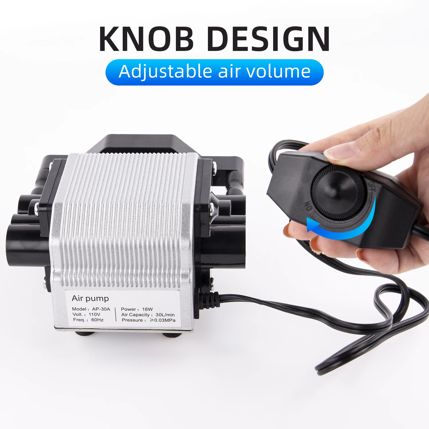 Imagem -05 - Foxalien-air Assist Bomba para Cortador a Laser Kit de Máquina Cnc Portátil para Toda a Gravação a Laser Velocidade Ajustável Baixo Ruído 30l por Min