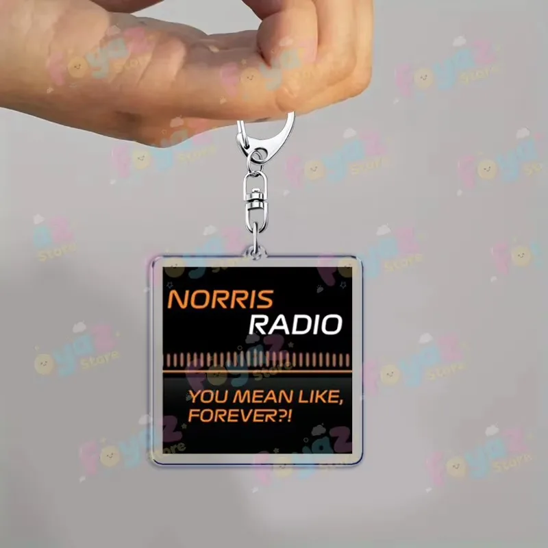 Racing Car Drivers Team Radio Keychain Accessories Bag Car Charms Formula One Motorsport Meme Keyrings Jewelry Fans Freinds Gift view 3