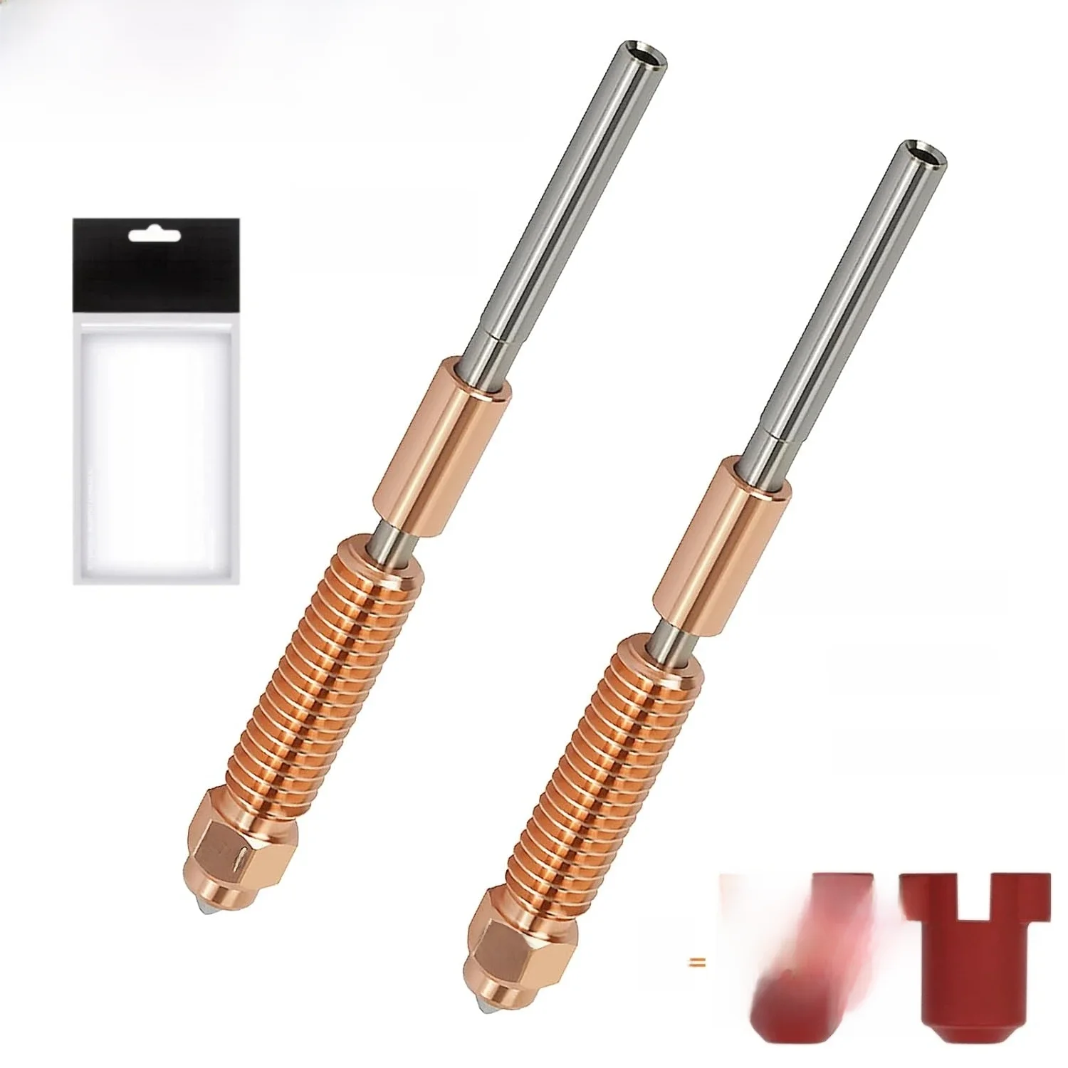 Bico k1c de 2 peças, bico unicórnio de troca rápida ender 3 v3, bico para impressoras 3d creality