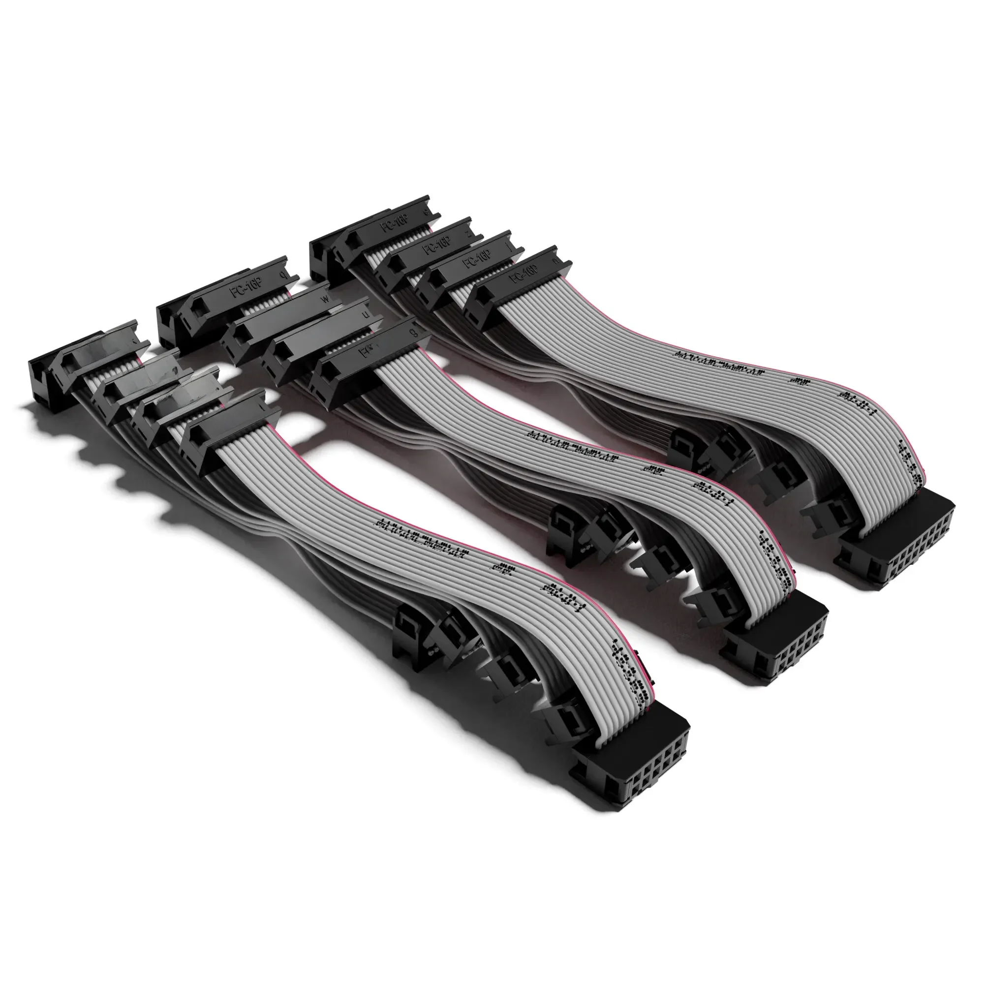 Kable zasilające Eurorack Ribbon do syntezatorów modułowych IDC, zestaw 5 sztuk — zdjęcie 2