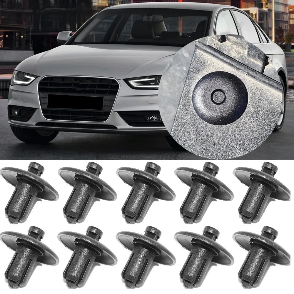 10x chłodnica samochodowa pokrywa silnika Panel błotnik Panel podszewka klip dla Audi A4 B8 2008 2009 2010 2011 2012 2013 2014 2015 4D0807300 — zdjęcie 2