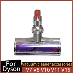 Testa aspirante elettrica diretta Dirve per Dyson V7 V8 V10 V11 V15 attacco per pavimento in legno duro parti della spazzola a rullo con setole