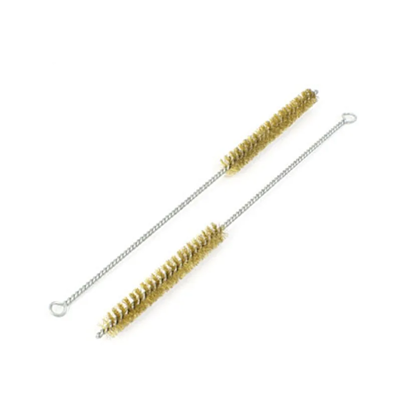 5Pcs Brass Wire Cleaning Brush 15mm Dia Metal Wire Pipe Tube Cleaning Brush Rust Cleaner Washing Polishing Tools 30cm Length