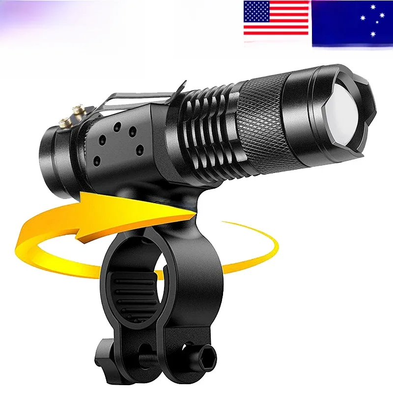 AliExpress mixxar ZK30 Dropshipping LED Bicycle Light Cycling 3500 Lumens Flashlight 3 Modes Q5 LED Bike lights Lamp Torch Waterproof Zoomable
