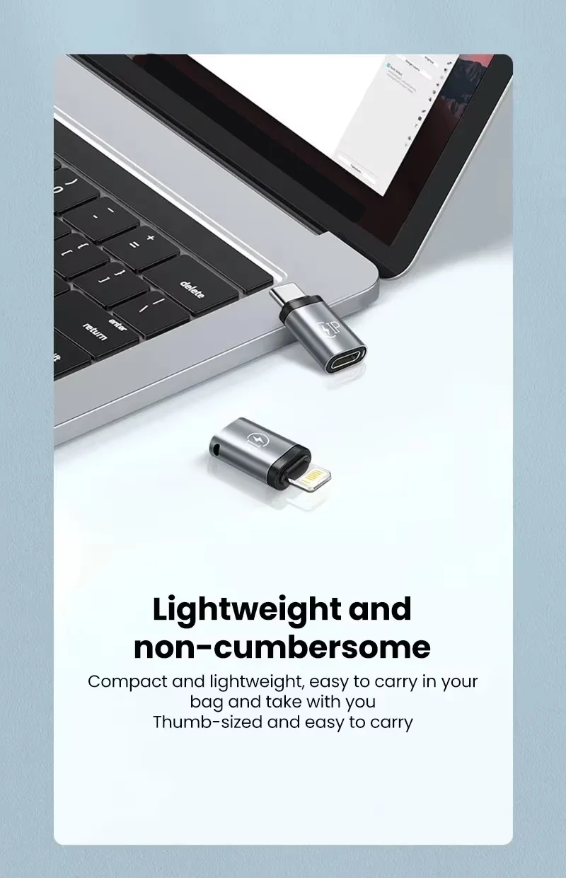 USB C Adapter USB Typ C auf Lightning Buchse Konverter für IPhone 15 14 13 Xiaomi Samsung Lightning Ladegerät Mobile Zubehör – Detail 9
