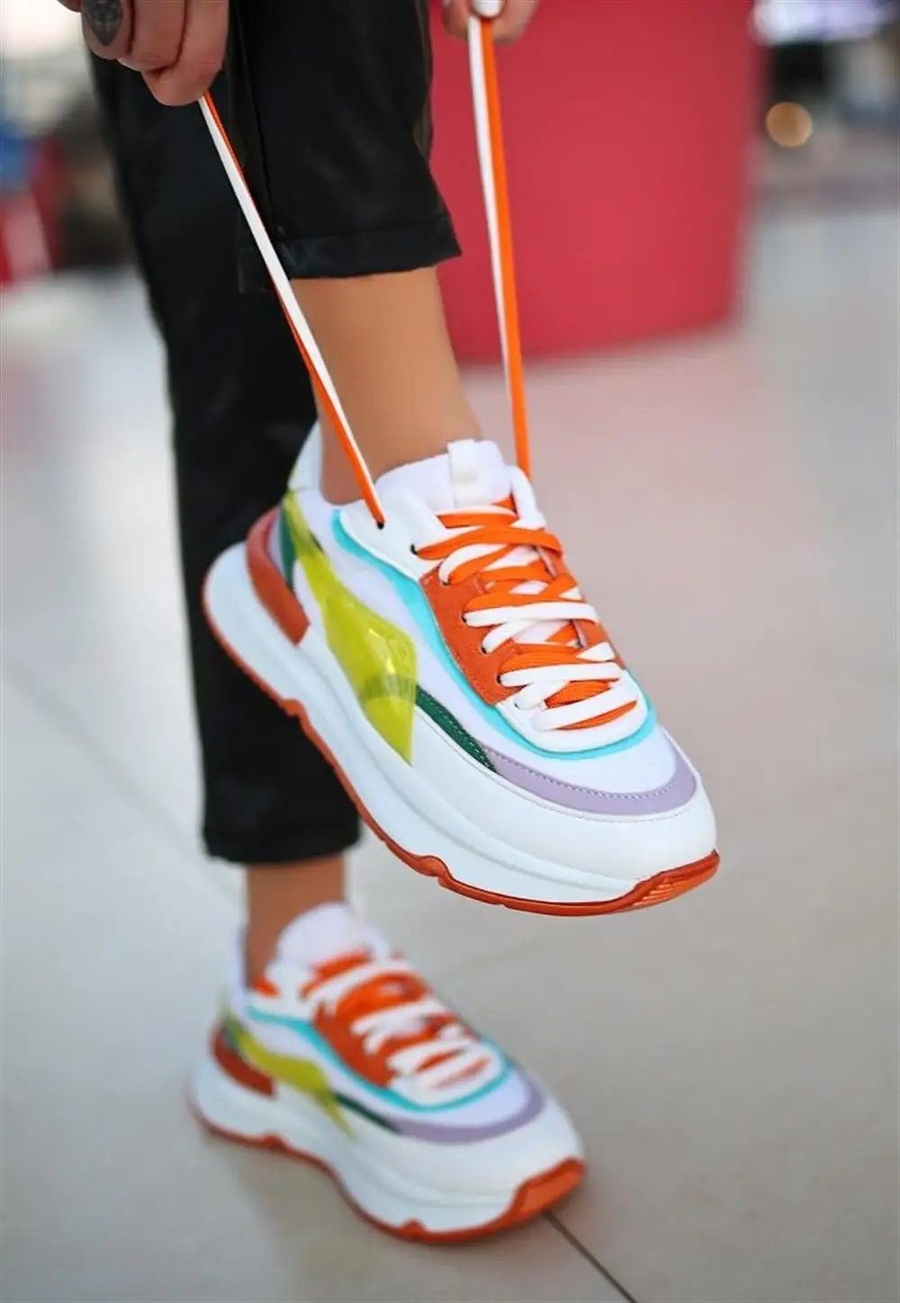 Women's Detailed Sport Sneakers Daily Shoes - Free Shipping-