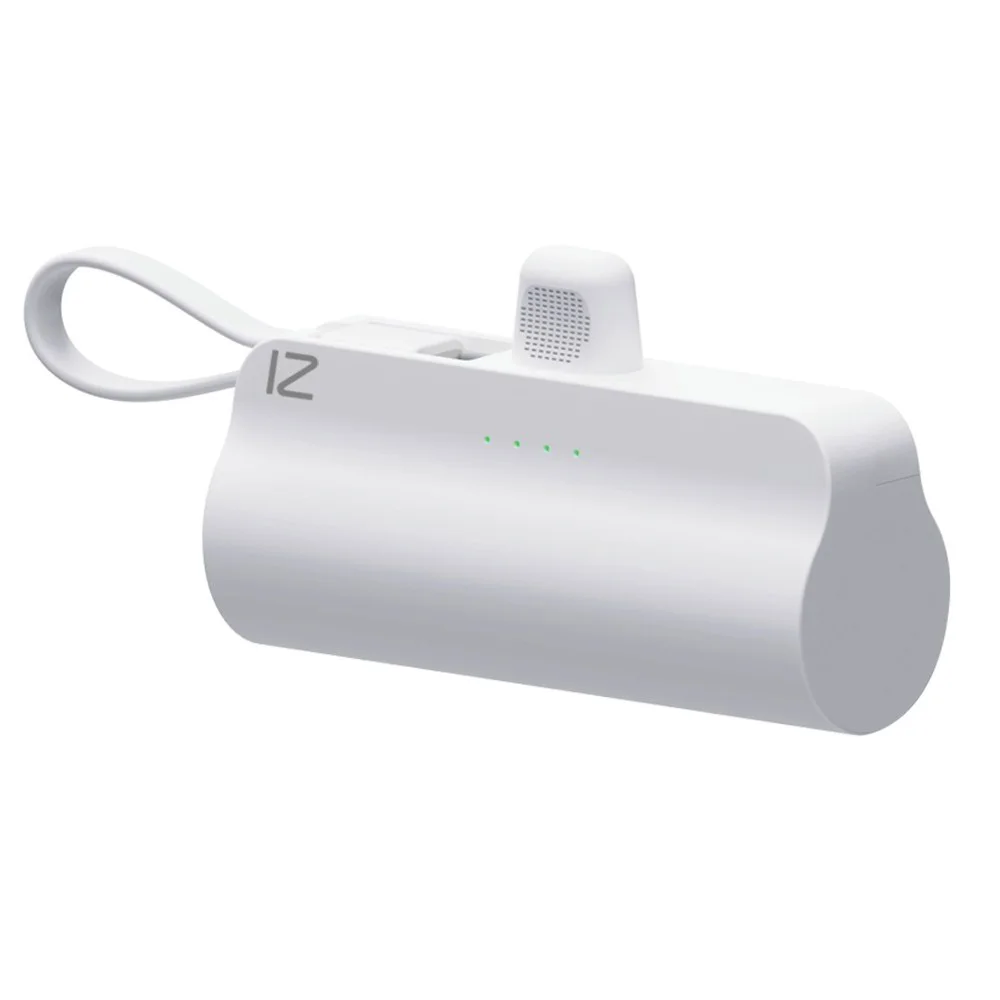 Latest Mini-docked auxiliary battery 5000mAh White