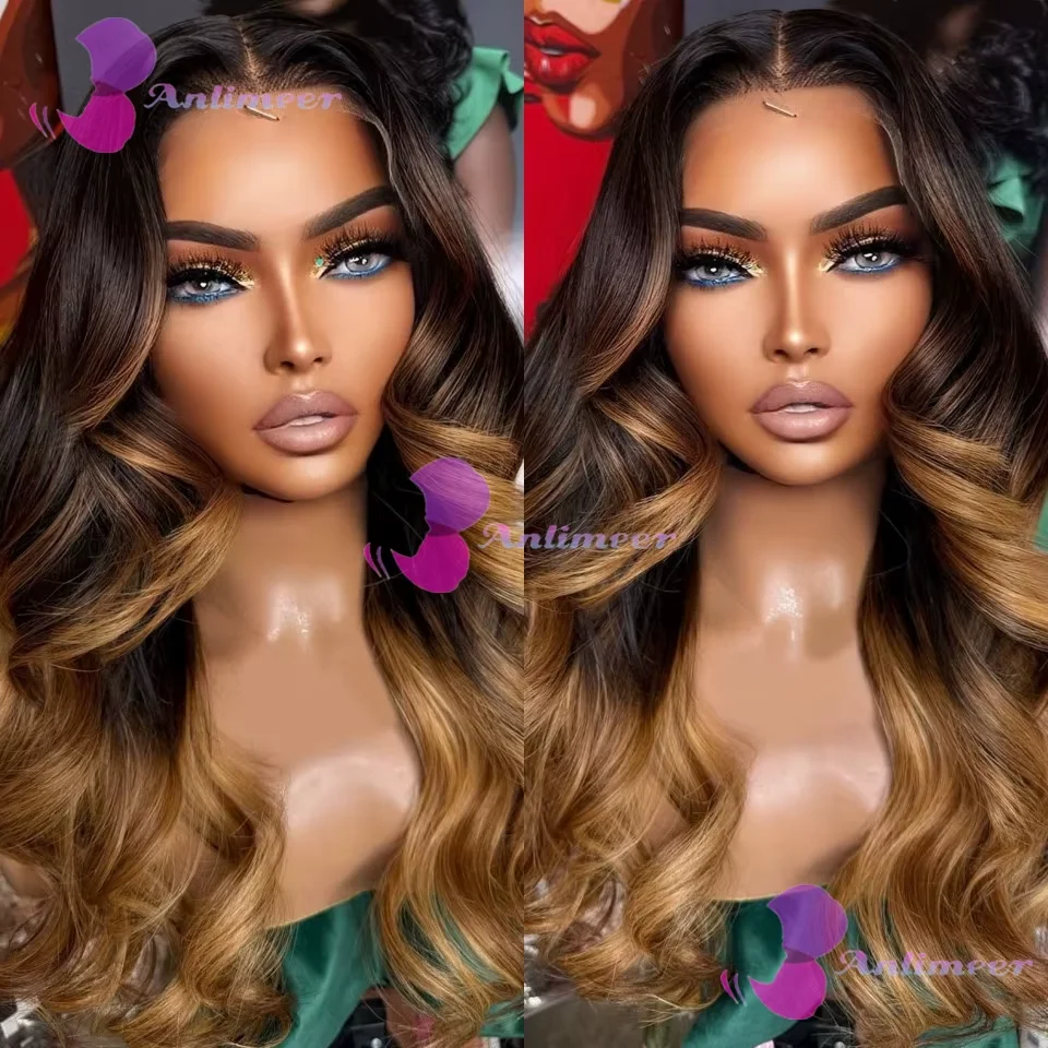 

Body Wavy Pre Plucked Brown Blonde Glueless 5x5 Silk Base Closure Wigs With Bleached Knots 13x6/360 Lace Front Human Hair Wigs