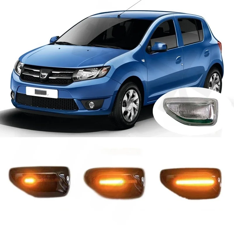 Pour Dacia Sandero MK2 II Stepway B52 2012 2013 2014 2015 2016 2017 indicateur LED séquentiel marqueur latéral lampe de signalisation