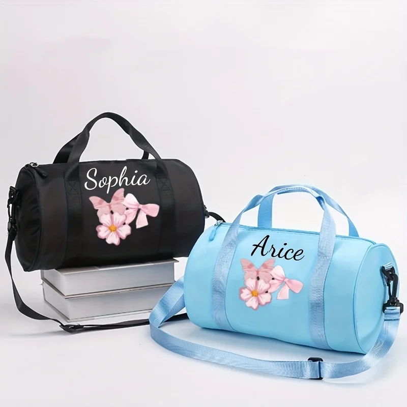 Custom Balance for Personalized Ballet Dance Bag,Name & Lucky Number,Lightweight Nylon,Suitable for Dance Classes,School, Travel