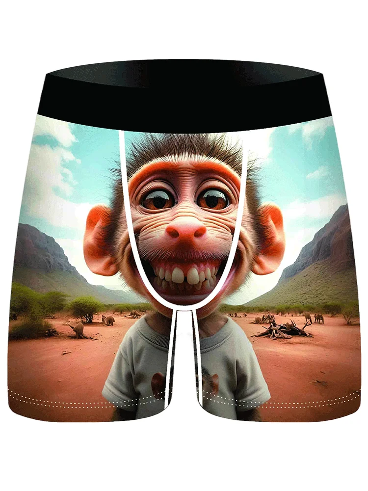 3Pcs Men Underwear Boxers Flame Man Boxershorts Breathable Men's Panties Lingerie Men Boxer Briefs Underpants